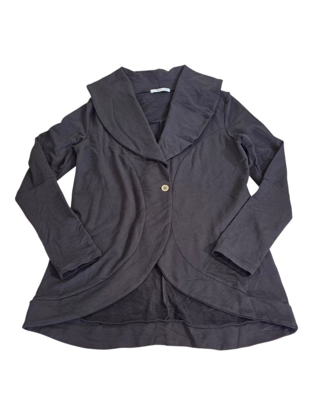 Tonic Active Cardigan Womens XL Black Bamboo Fleece Shawl Collar Jacket Canada